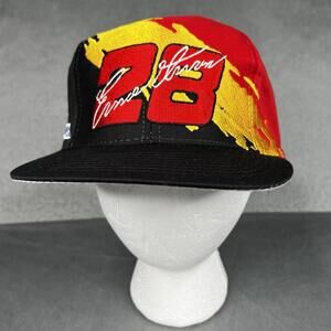 Vintage 90s Nascar Hat Ernie Irvan Logo 7 Paint Splash SnapBack NOS